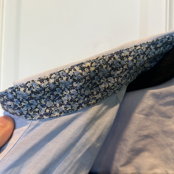 Symth and Gibson Tailored Fit Dress Shirt 15/38 Liberty London Fabric Contrast - Picture 2 of 4